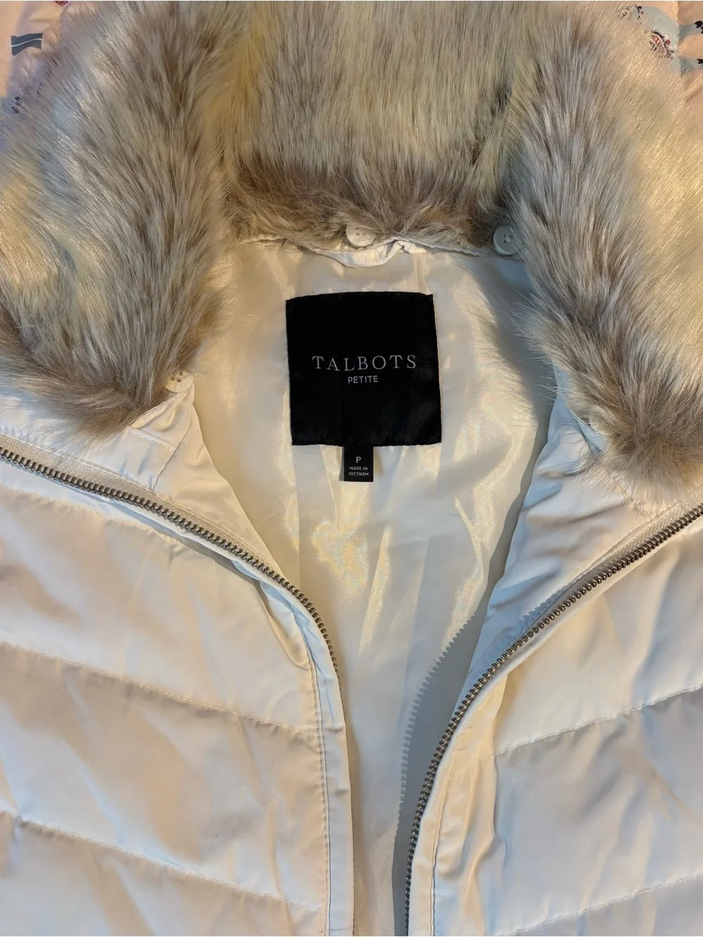 Talbots sleeveless quilted